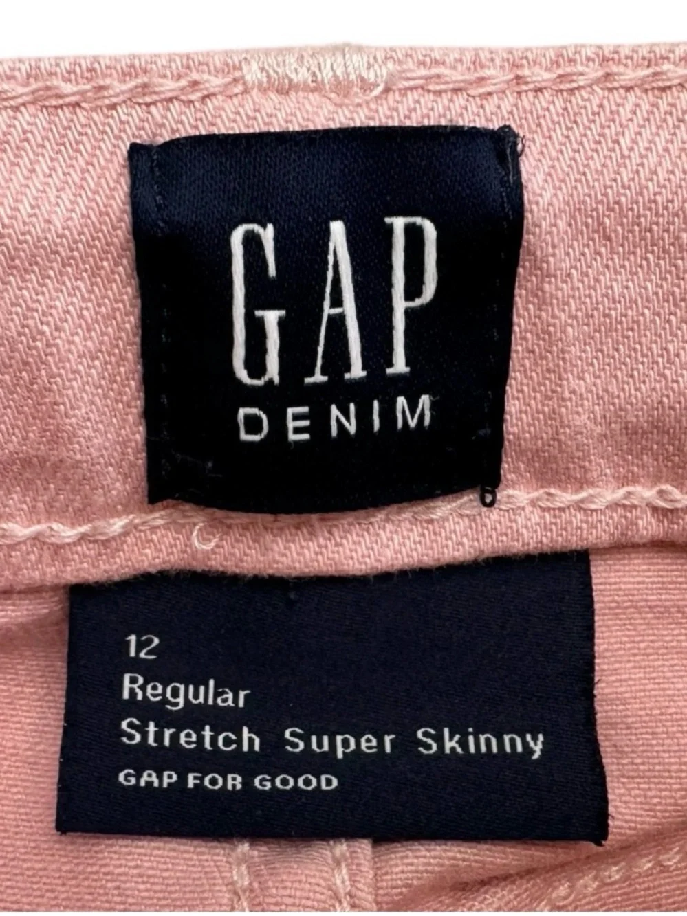 Gap Kids Girls Size 12 Regular Pink Stretch Super Skinny Jeans